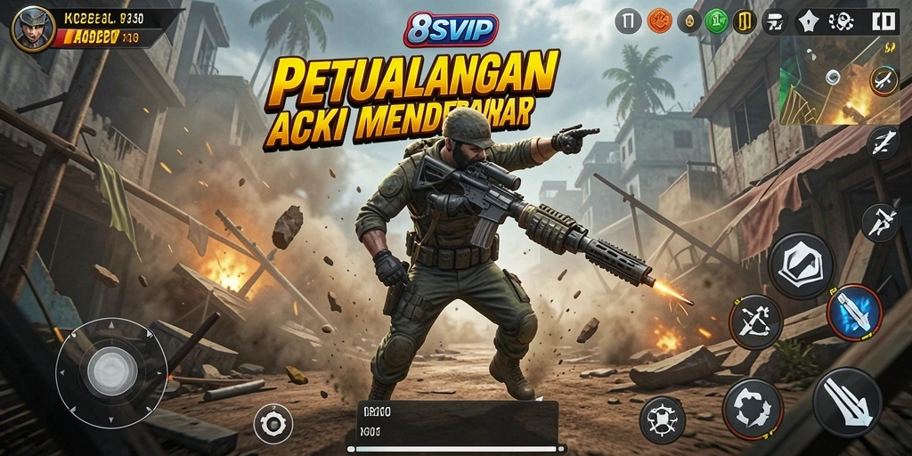 Tampilan gameplay mendebarkan dari 8SVIP yang penuh aksi.