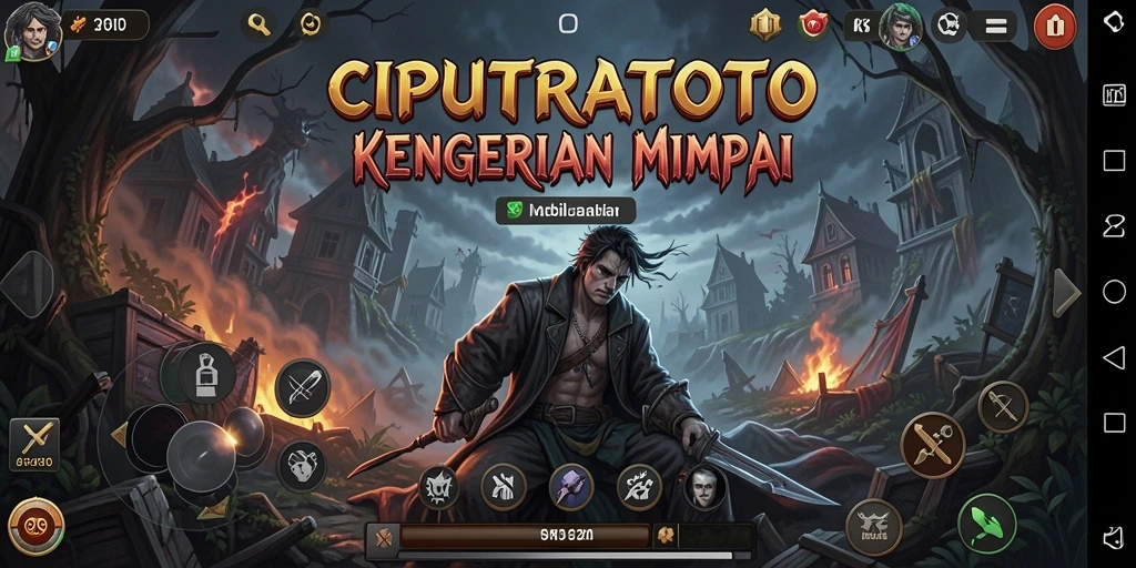 Screenshot gameplay CIPUTRATOTO menampilkan suasana seram yang mencekam.