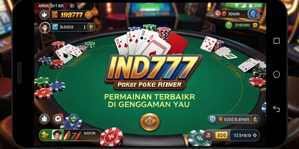 Tampilan gameplay poker IND777 yang seru dan interaktif.