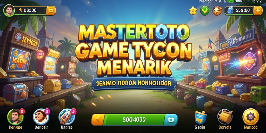 Tampilan gameplay MASTERTOTO yang menarik dalam genre Tycoon.