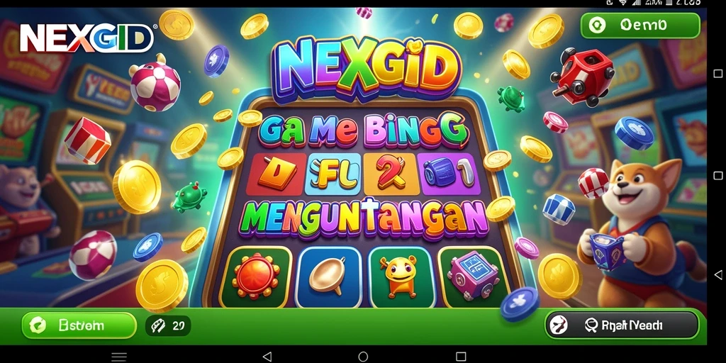Tampilan gameplay NEXGID yang mengasyikkan dan penuh warna.