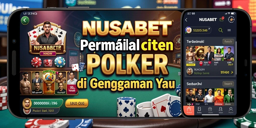 Tangkapan layar NUSABET menampilkan gameplay poker yang intens.