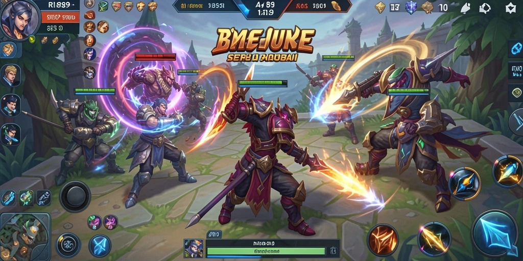Gameplay seru RI889 dalam aksi pertempuran tim.