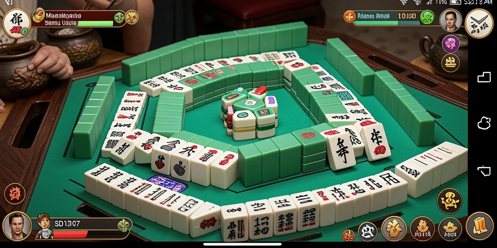 Tampilan gameplay Mahjong di SD107 yang seru dan menantang.