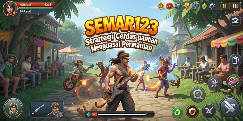 Screenshot SEMAR123 menunjukkan pertarungan strategis yang mendebarkan.
