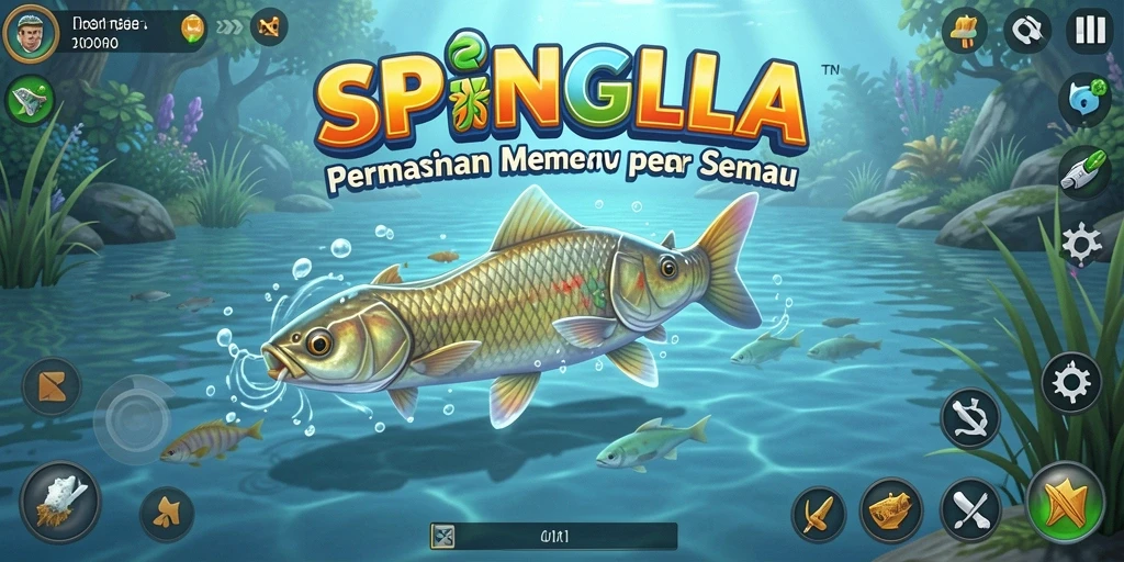Tangkapan ikan terbesar dalam gameplay seru SPINGILA.