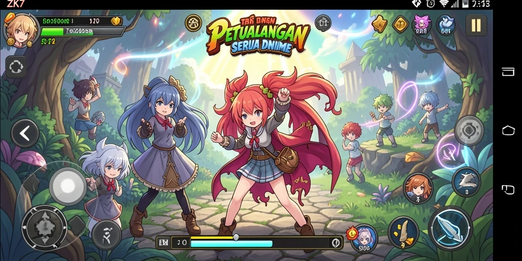 Tampilan menggembirakan dari gameplay ZK7 yang penuh aksi.